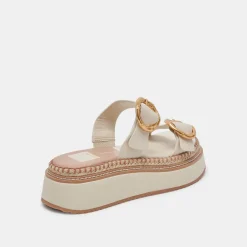 RYSHA SANDALS IVORY LEATHER^Dolce Vita Online