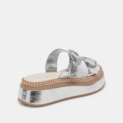 RYSHA SANDALS SILVER CRINKLE PATENT^Dolce Vita Best
