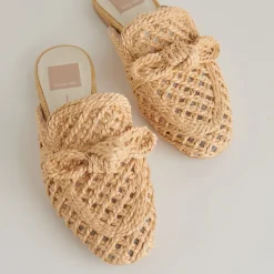 SABOR FLATS LT NATURAL RAFFIA^Dolce Vita New