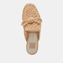 SABOR FLATS LT NATURAL RAFFIA^Dolce Vita New