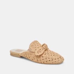 SABOR FLATS LT NATURAL RAFFIA^Dolce Vita New