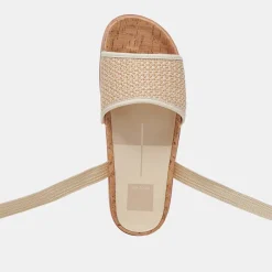 SALACY SANDALS WHITE NATURAL RAFFIA^Dolce Vita Outlet