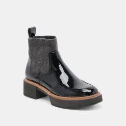 SALINE H2O WIDE BOOTIES MIDNIGHT CRINKLE PATENT^Dolce Vita Online