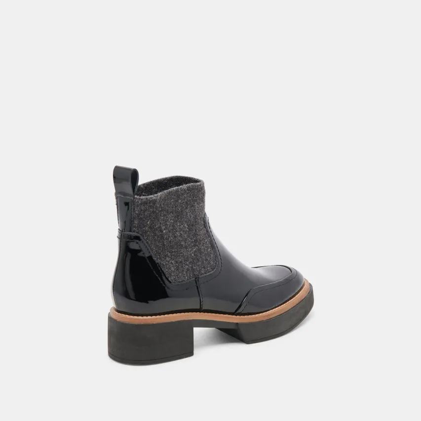 SALINE H2O WIDE BOOTIES MIDNIGHT CRINKLE PATENT^Dolce Vita Online