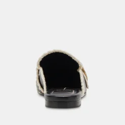 SANTEL STITCH FLATS BLACK LEATHER^Dolce Vita Outlet