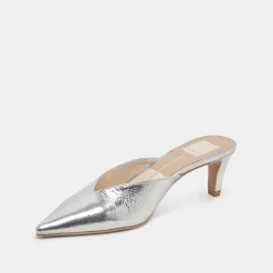 SARINA HEELS SILVER DISTRESSED LEATHER^Dolce Vita Best