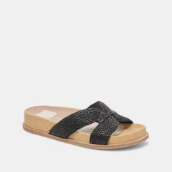SELDA SANDALS ONYX RAFFIA^Dolce Vita New
