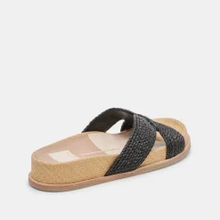 SELDA SANDALS ONYX RAFFIA^Dolce Vita New
