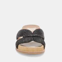 SELDA SANDALS ONYX RAFFIA^Dolce Vita New