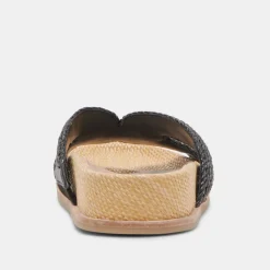 SELDA SANDALS ONYX RAFFIA^Dolce Vita New