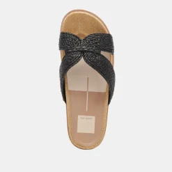 SELDA SANDALS ONYX RAFFIA^Dolce Vita New