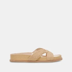 SELDA WIDE SANDALS LT NATURAL RAFFIA^Dolce Vita Discount