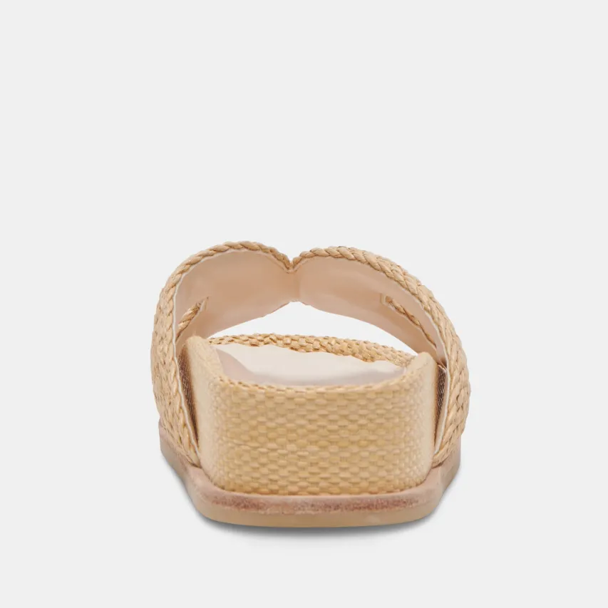 SELDA WIDE SANDALS LT NATURAL RAFFIA^Dolce Vita Discount