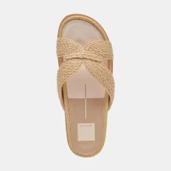 SELDA WIDE SANDALS LT NATURAL RAFFIA^Dolce Vita Discount