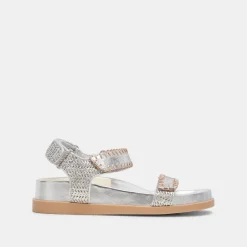 SENORA SANDALS SILVER KNIT^Dolce Vita New