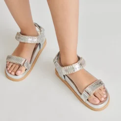 SENORA SANDALS SILVER KNIT^Dolce Vita New