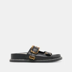 SEVANA SANDALS BLACK LEATHER^Dolce Vita Hot