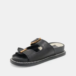 SEVANA SANDALS BLACK LEATHER^Dolce Vita Hot