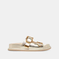 SEVANA SANDALS LIGHT GOLD DISTRESSED LEATHER^Dolce Vita Outlet