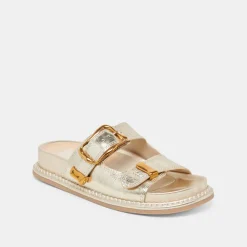 SEVANA SANDALS LIGHT GOLD DISTRESSED LEATHER^Dolce Vita Outlet