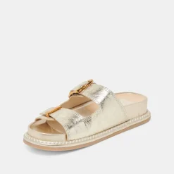 SEVANA SANDALS LIGHT GOLD DISTRESSED LEATHER^Dolce Vita Outlet