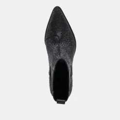 SHADIE CRYSTAL BOOTIES BLACK METALLIC CRYSTAL^Dolce Vita Hot
