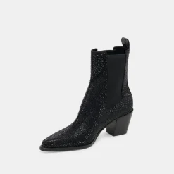 SHADIE CRYSTAL BOOTIES BLACK METALLIC CRYSTAL^Dolce Vita Hot