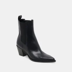 SHADIE H2O BOOTIES BLACK LEATHER^Dolce Vita Discount