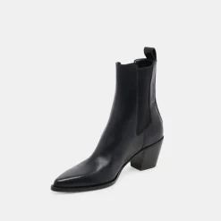 SHADIE H2O BOOTIES BLACK LEATHER^Dolce Vita Discount