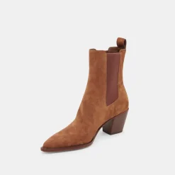 SHADIE H2O BOOTIES BROWN SUEDE^Dolce Vita Fashion