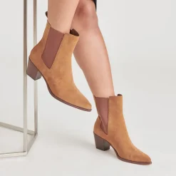 SHADIE H2O WIDE BOOTIES BROWN SUEDE^Dolce Vita Hot