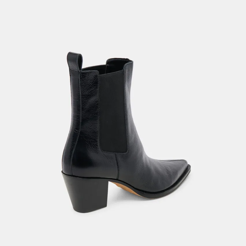 SHADIE H2O WIDE BOOTIES MIDNIGHT CRINKLE PATENT^Dolce Vita Best