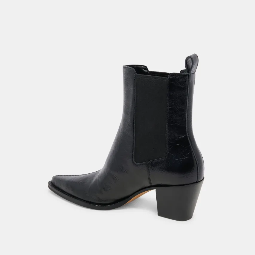 SHADIE H2O WIDE BOOTIES MIDNIGHT CRINKLE PATENT^Dolce Vita Best