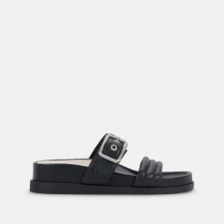 SHAILA SANDALS BLACK LEATHER^Dolce Vita Outlet