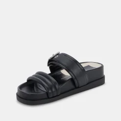 SHAILA SANDALS BLACK LEATHER^Dolce Vita Outlet