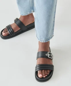 SHAILA SANDALS BLACK LEATHER^Dolce Vita Outlet