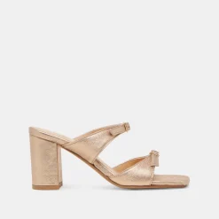 SHANE HEELS GOLD METALLIC LEATHER^Dolce Vita Hot