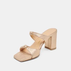 SHANE HEELS GOLD METALLIC LEATHER^Dolce Vita Hot