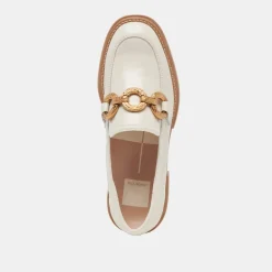 SHEENA LOAFERS IVORY CRINKLE PATENT^Dolce Vita Clearance