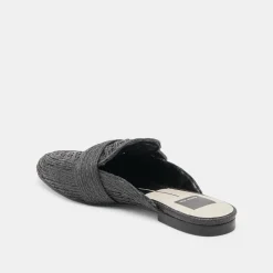 SIANNA FLATS BLACK RAFFIA^Dolce Vita New