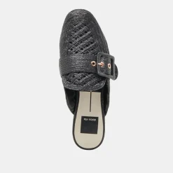 SIANNA FLATS BLACK RAFFIA^Dolce Vita New