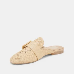 SIANNA FLATS NATURAL RAFFIA^Dolce Vita Clearance
