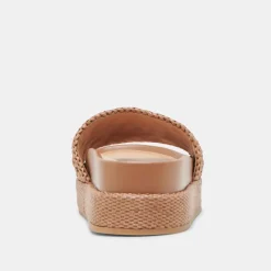 SIDONA SANDALS BROWN RAFFIA^Dolce Vita New