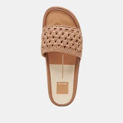 SIDONA SANDALS BROWN RAFFIA^Dolce Vita New