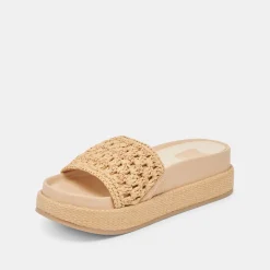 SIDONA SANDALS LT NATURAL RAFFIA^Dolce Vita Hot