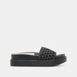 SIDONA SANDALS ONYX RAFFIA^Dolce Vita Outlet