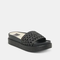 SIDONA SANDALS ONYX RAFFIA^Dolce Vita Outlet