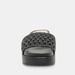 SIDONA SANDALS ONYX RAFFIA^Dolce Vita Outlet