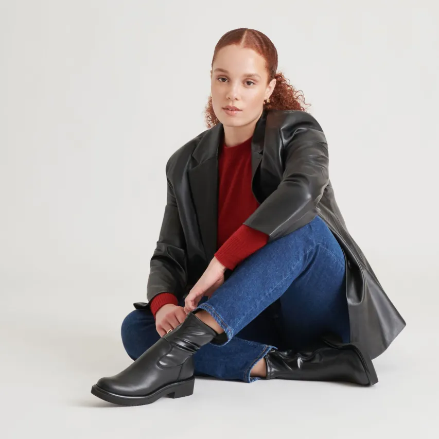 SIMAYA H2O BOOTS BLACK LEATHER^Dolce Vita Sale