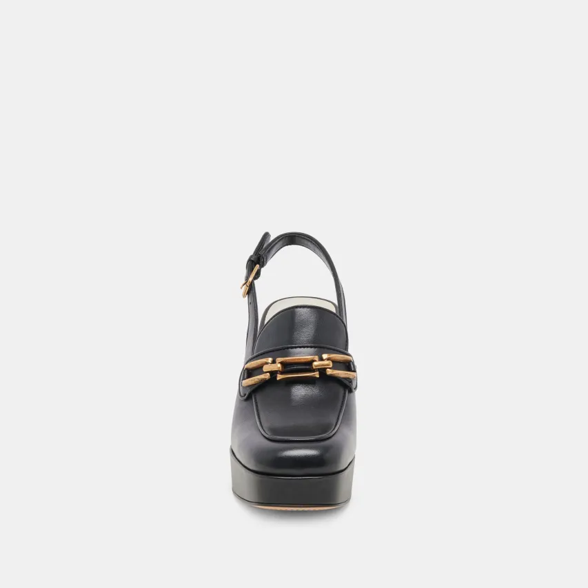 SIRUS HEELS BLACK LEATHER^Dolce Vita Online